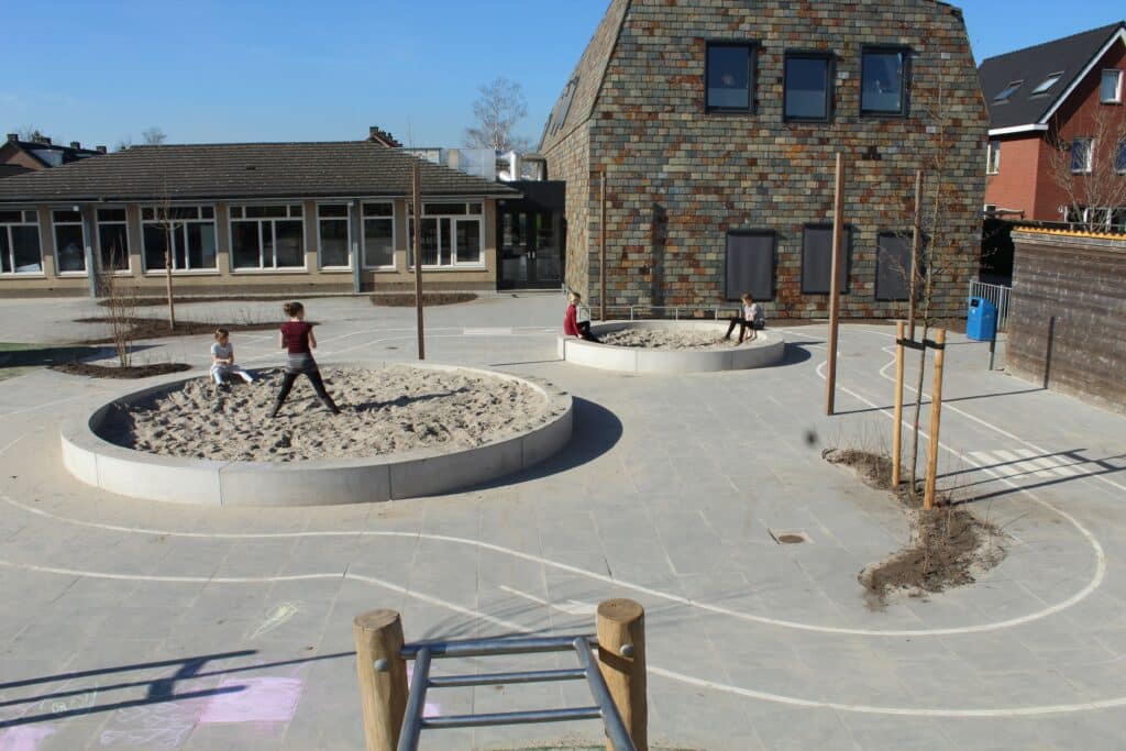Schoolplein Overzicht schoolplein van bassischool