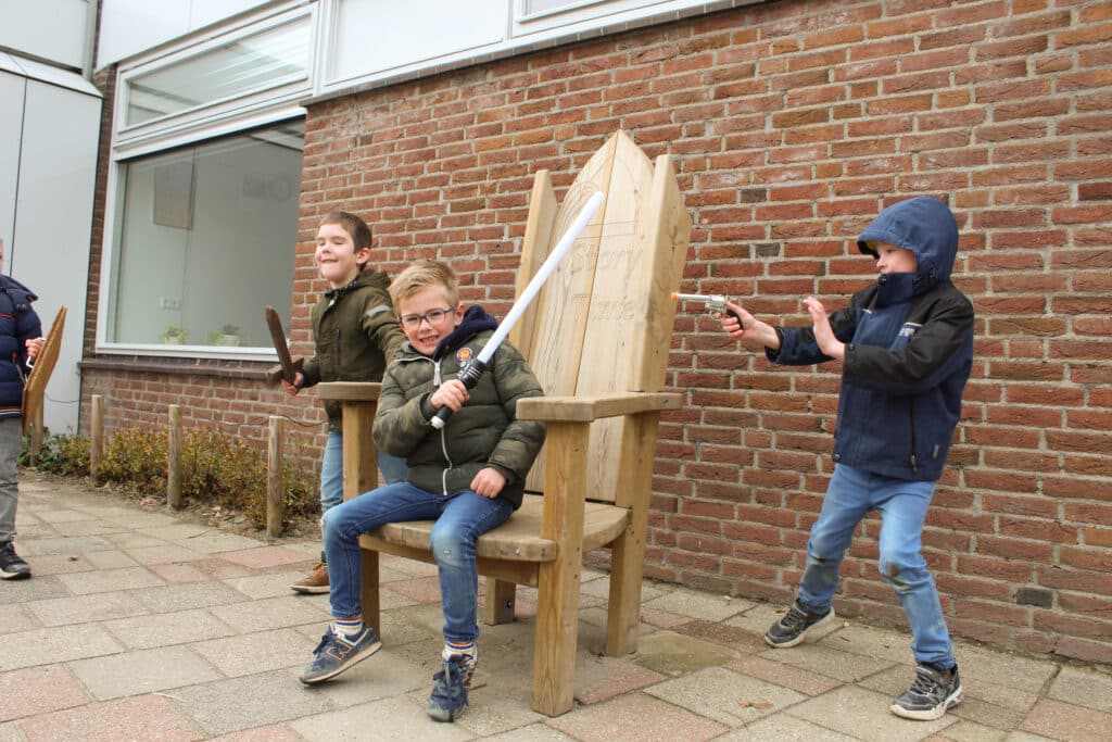 buitenles schoolplein