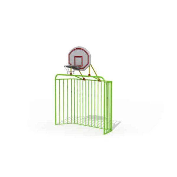 Voetbaldoel Metaal Hoog met Basketring