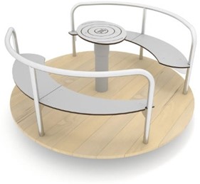 draaimolen met banken